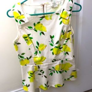 Kate Spade lemon top